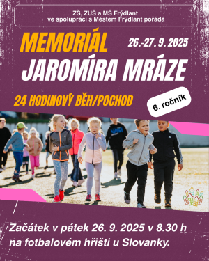 Plakát memoriál Jaromíra Mráze